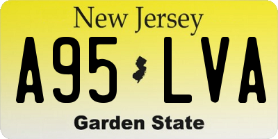 NJ license plate A95LVA