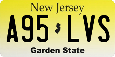 NJ license plate A95LVS