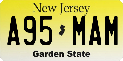 NJ license plate A95MAM