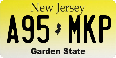 NJ license plate A95MKP