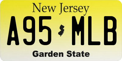 NJ license plate A95MLB