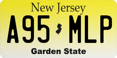 NJ license plate A95MLP