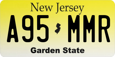 NJ license plate A95MMR