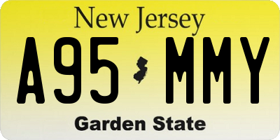 NJ license plate A95MMY