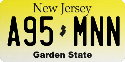 NJ license plate A95MNN