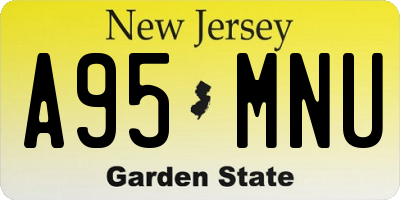 NJ license plate A95MNU