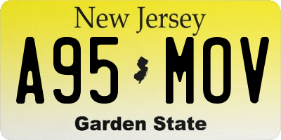 NJ license plate A95MOV
