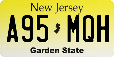 NJ license plate A95MQH