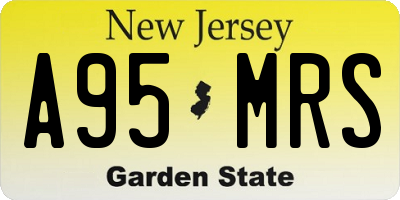 NJ license plate A95MRS