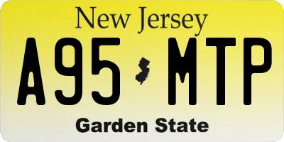 NJ license plate A95MTP