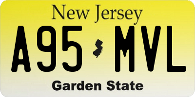 NJ license plate A95MVL