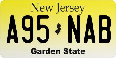 NJ license plate A95NAB