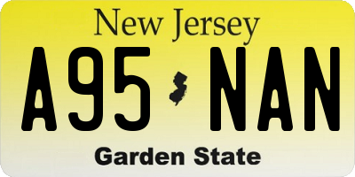 NJ license plate A95NAN