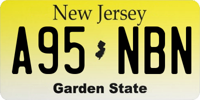 NJ license plate A95NBN