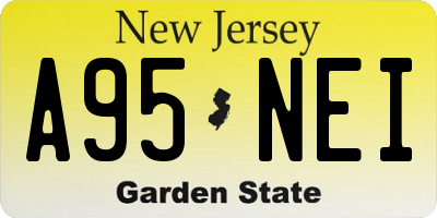 NJ license plate A95NEI