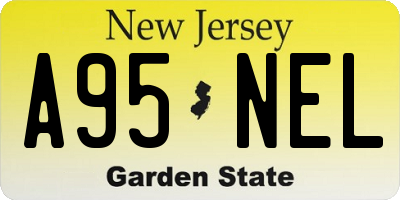 NJ license plate A95NEL