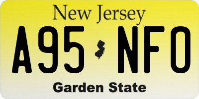 NJ license plate A95NFO