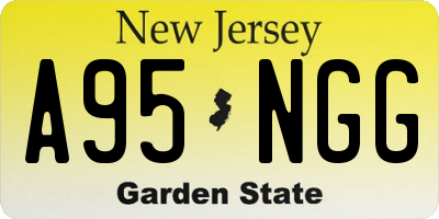 NJ license plate A95NGG
