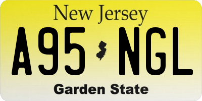 NJ license plate A95NGL
