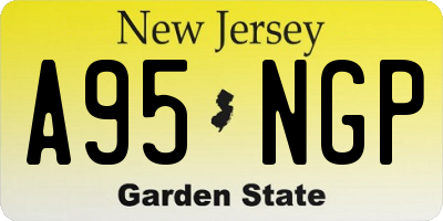 NJ license plate A95NGP
