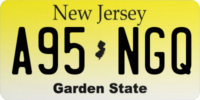 NJ license plate A95NGQ