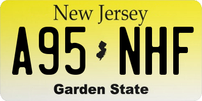 NJ license plate A95NHF