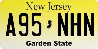 NJ license plate A95NHN