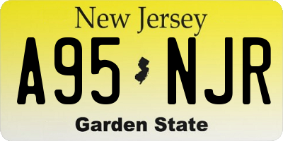 NJ license plate A95NJR