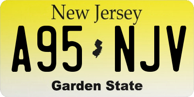 NJ license plate A95NJV