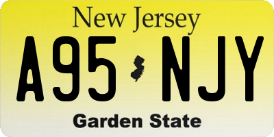 NJ license plate A95NJY