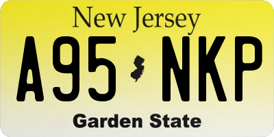 NJ license plate A95NKP
