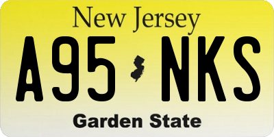 NJ license plate A95NKS