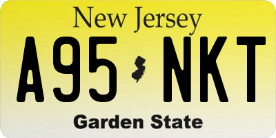 NJ license plate A95NKT