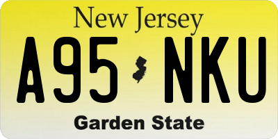NJ license plate A95NKU