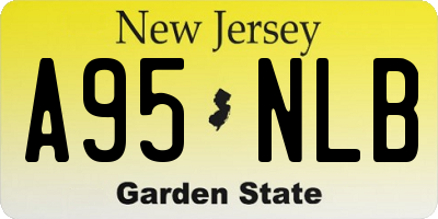 NJ license plate A95NLB