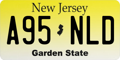 NJ license plate A95NLD