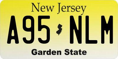 NJ license plate A95NLM