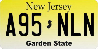 NJ license plate A95NLN
