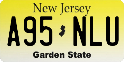 NJ license plate A95NLU