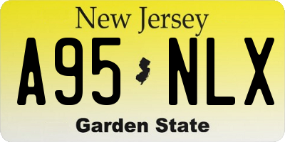 NJ license plate A95NLX