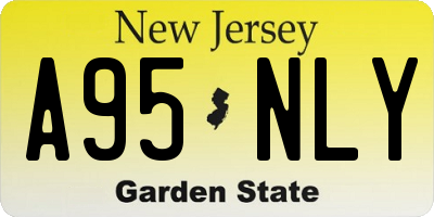 NJ license plate A95NLY
