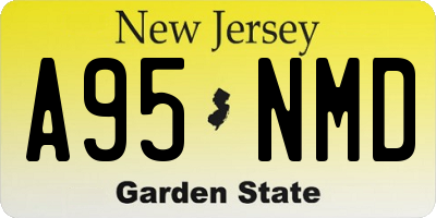 NJ license plate A95NMD