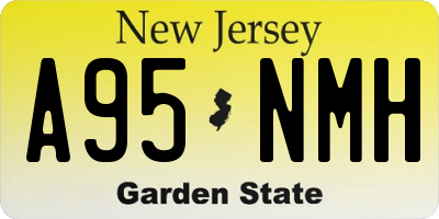 NJ license plate A95NMH