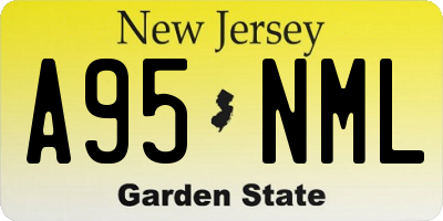 NJ license plate A95NML