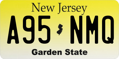 NJ license plate A95NMQ