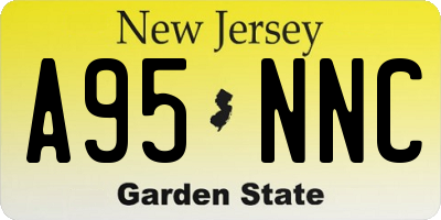 NJ license plate A95NNC
