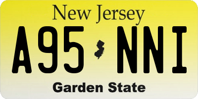 NJ license plate A95NNI