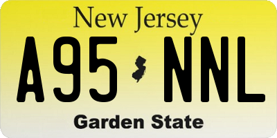 NJ license plate A95NNL