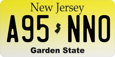 NJ license plate A95NNO