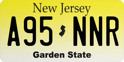 NJ license plate A95NNR